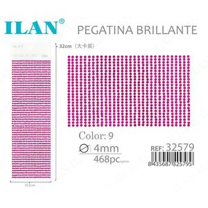 Ilan Pegatina Brillante 4mm Fuchsia 468 piezas Tarjeta Grande Pegatinas Decorativas - Product Image 3
