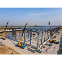 Bâtiment en acier préfabriqué résistant aux séismes, structure galvanisée à chaud, entrepôt métallique anti-terremote, atelier, Équateur