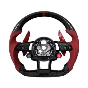 Volant de voiture en fibre de carbone OEM d'origine, compatible avec Audi TT R8 MK3 TTRS TTS <span class=keywords><strong>MK2</strong></span> R8 S3 <span class=keywords><strong>S4</strong></span> S5 S6 S7 RS3 RS4 RS5 RS6 RS7 A3 A5 A6 - Product Image 3