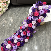 Arche murale de fond de scène de mariage de style européen moderne, avec barre de fleurs artificielles, idéale pour les vitrines de fleuristes et les expositions de mariage