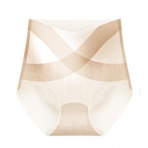 Pantalones ajustados <span class=keywords><strong>de</strong></span> cintura alta cruzados ultrafinos para mujer Pantalones moldeadores <span class=keywords><strong>de</strong></span> borde no rizado para transpirabilidad - Product Image 2