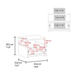 Mesita de Noche Flotante Kronos Azul con 1 Cajón y Estante Abierto, Almacenamiento de Pared para Dormitorio - Product Image 5