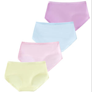 مخزون متوسط الارتفاع للبنات صافي تنفس صغير متوسط كبير ملابس داخلية للأطفال بلون سادة للطلاب الرضع - Product Image 5