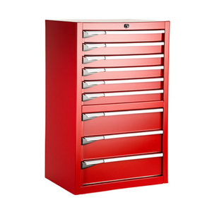 Armoire à tiroirs Fami Master Key Comfort, 7 tiroirs, 714x573x1000 mm, rouge rubis RAL3003, rangement d'outils - Product Image 2