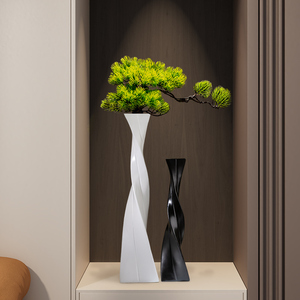 Modernos Jarrones de Resina Retorcidos, Altos y Elegantes, Adorno Decorativo de Lujo para Sala de Estar, Entrada, Mueble de TV - Product Image 5