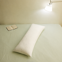 Oreiller long en mousse à mémoire de forme déchiquetée pour dormeurs latéraux, soutien ergonomique du cou, oreiller orthopédique pour lit, logo personnalisé, hôtel