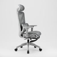 Nouveau design Dossier tissu Mesh Office Meeting Visitor Ergonomique Task Desk Chair avec repose-pieds