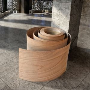 Ván veneer gỗ sồi đỏ tự nhiên, chất liệu gỗ thật, bền, cắt lát, kiểu hiện đại, vân nổi bật, dùng cho nội thất, trang trí khách sạn - Product Image 4