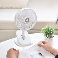 Ventilateur de table LED silencieux mural en plastique personnalisé avec lampe sans balais, puissant, USB Type-C, vente en gros, fabriqué en Chine