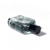 Flacon de parfum vide rectangulaire transparent de 120 ml, emballage en verre de luxe, atomiseur de parfum, flacon vaporisateur de parfum
