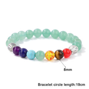 Pulsera de Cuentas de Piedra Natural de 8mm con Grabado de Animales Estilo Melad para Hombre y Mujer, Cordón Elástico, Venta Caliente DIY - Product Image 5