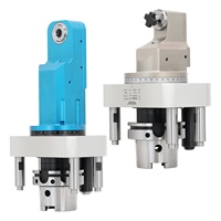 Tête de fraisage latérale à sortie centrale BT40 spécifique à la machine WEDN SW pour centre d'usinage, refroidissement interne haute pression, évacuation des copeaux CNC