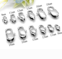 Acier inoxydable 316L plat CB Rectangle homard ClawTrigger fermoirs pour la fabrication de bijoux collier Bracelet résultats accessoires