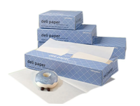 Papier sulfurisé de luxe interplié, 40 g/m², résistant à la graisse, recyclable, de qualité alimentaire, pour l'emballage de viandes, pains, gâteaux, biscuits et cadeaux.