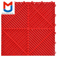 Dalles de sol de garage en vinyle professionnelles, à emboîtement, avec motif parquet moderne, antidérapantes et résistantes à l'humidité
