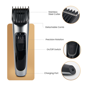 <span class=keywords><strong>Tondeuse</strong></span> à cheveux électrique PRITECH avec lame en acier inoxydable, protection contre les surcharges, <span class=keywords><strong>tondeuse</strong></span> à barbe rechargeable, outil de toilettage pour hommes - Product Image 2