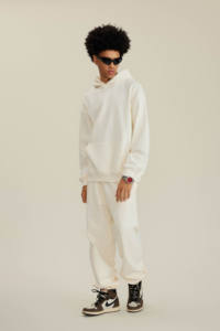 445 gramos de peso pesado Unisex sudaderas de gran tamaño diseño de moda con <span class=keywords><strong>capucha</strong></span> cadena menos sudaderas con bolsillos al por mayor - Product Image 2