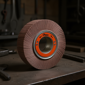 Ttake Flap Wheel <b>Abrasive</b> Cloth Corundum 165x50x54 Mm With Hole 240 Grit - Product Image 3