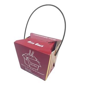 Kemasan Makanan Bawa Pulang Ramah Lingkungan Sekali Pakai dari Kertas Kraft Biodegradable yang Dapat Didaur Ulang Ukuran 16oz 26oz 32oz untuk Nasi dan Mie - Product Image 1