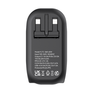 Chargeur rapide GaN 65W de type C pour smartphone, <span class=keywords><strong>adaptateur</strong></span> de voyage original pour <span class=keywords><strong>iPhone</strong></span> et <span class=keywords><strong>Android</strong></span>, best-seller - Product Image 3