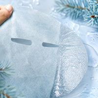 Masque facial non tissé en fibre de plante de sapin bleu biodégradable personnalisé OEM Y338 pour le soin de la peau