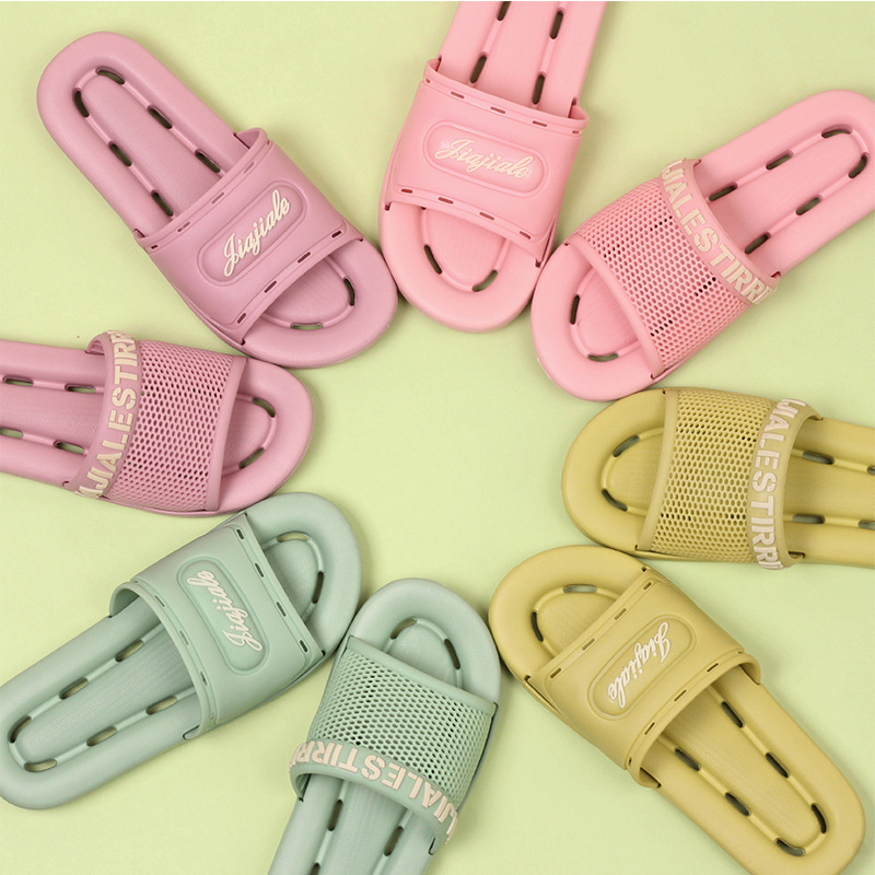 OEM EVA PVC Couple Massage Slippers Women Non-slip Thick Sole Slippers Men