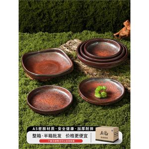 Creative <b>Melamine</b> Tableware Irregular Shape Hotel Restaurant Use Flat Dishware Set - Product Image 1
