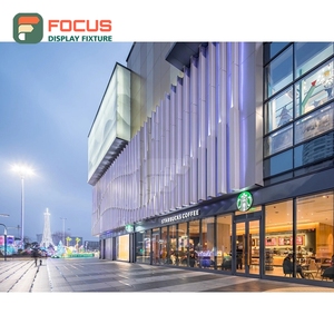 Illuminated Coffee Display Cabinet Wood Glass Front Merchandise <b>Shelf</b> Area Storefront Coffee Cabinet - Product Image 4