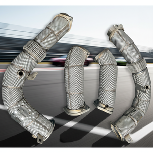 Pour les modèles <span class=keywords><strong>BMW</strong></span> X5M F95 / X6M <span class=keywords><strong>F96</strong></span> <span class=keywords><strong>Competition</strong></span>, le downpipe sport optimise le flux d'échappement, libère de la puissance et du couple supplémentaires. - Product Image 5