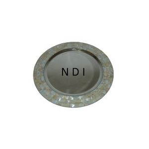 จานเสิร์ฟอาหารสไตล์คลาสสิก ทำจากสแตนเลส ตกแต่งโต๊ะอาหาร ชุบนิกเกิล สำหรับใช้ในบ้านและโรงแรม - Product Image 1