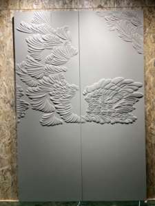 Personalizzato classico 3D intaglio in rilievo pannelli di legno per la casa interno impermeabile soggiorno TV sfondo camera da letto pannello a parete - Product Image 2