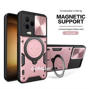 Lichicase 360 funda de parachoques anticaída con ventana de empuje de lente todo incluido para itel A70 funda trasera multifuncional - Product Image 1