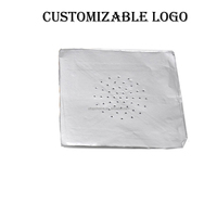 Papier d'aluminium perforé 20 microns pour charbon de chicha, avec logo personnalisé en relief, pour narguilé et chicha