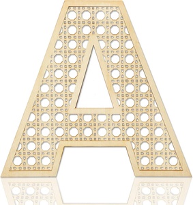 Rattan in legno rustico lettere per la decorazione della parete <span class=keywords><strong>di</strong></span> casa dipinta <span class=keywords><strong>di</strong></span> matrimonio Nursery segno per Baby Shower - Product Image 1