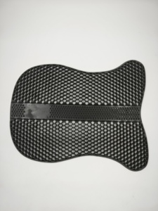 Almohadillas para Sillas de Montar Hechas a Medida, Almohadilla de Gel de Silicona Antideslizante de Piel de Oveja, Previene el Dolor de Espalda en Caballos, Almohadilla Negra con Malla Hexagonal - Product Image 3