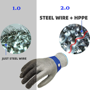 <span class=keywords><strong>Gants</strong></span> de sécurité résistants aux coupures de niveau 9 ANT5PPE, en maille d'acier durable et résistante à la rouille, <span class=keywords><strong>gants</strong></span> fiables pour <span class=keywords><strong>boucher</strong></span> - Product Image 1