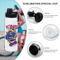 야외 승화 스트레이트 18 oz 22 oz 32 oz 텀블러 뚜껑 여행 더블 벽 절연 스테인레스 스틸 스포츠 물병