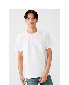 Áo thun nam tay ngắn cổ tròn in thêu tùy chỉnh chất liệu cotton 100% 180gsm size lớn của Mỹ - Product Image 3