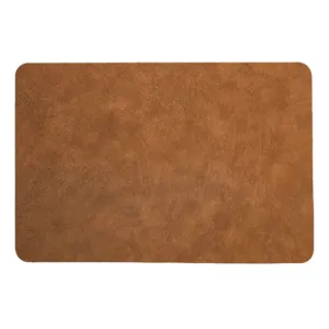 Tabletex tùy chỉnh in bán buôn không thấm nước sang trọng placemats giáng sinh cổ điển bản địa màu đen dễ thương giả da placemats