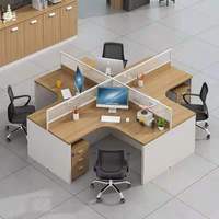 Centre d'appels moderne salle de réunion ronde mobilier modulaire 2 4 6 personnes bureaux et postes de travail en verre