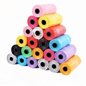 Sac à déchets pour chien en plastique portable de haute qualité, écologique, parfumé, sac à déchets pour animaux de compagnie, sac à déchets pour chien en rouleau - Product Image 1