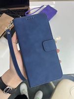 Étui en cuir à rabat avec béquille et portefeuille pour Samsung Galaxy S26 Ultra S25 Edge S24 Plus S23 FE S22 S21 A27 A57 M36 M56