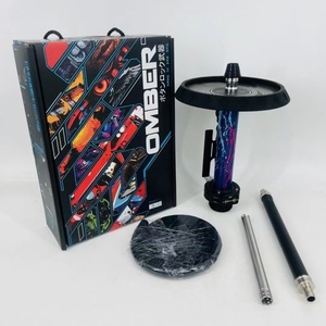 Original russie El Bomber Dj narguilé ensemble complet usine directe moderne boîte-cadeau Durable cristal verre tuyau bol fête Shisha Chicha - Product Image 2