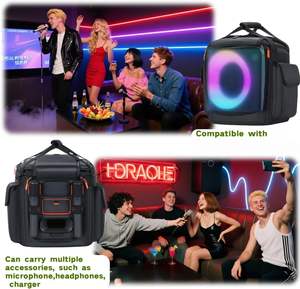 Sac pour enceinte portable compatible avec <span class=keywords><strong>Partybox</strong></span> Encore Essential <span class=keywords><strong>2</strong></span>/Essential, étui de transport rembourré, sac de voyage - Product Image 3