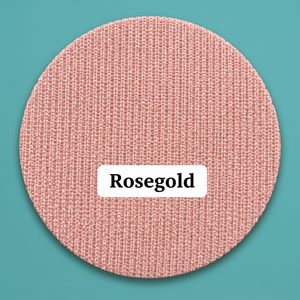 Tissu en maille côtelée polyester or rose texturé extensible pour la confection de vêtements et de prêt-à-porter - Product Image 6