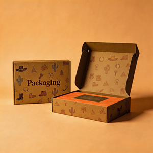 Cajas Impresas Personalizadas, Cajas <span class=keywords><strong>de</strong></span> Cartón Corrugado para Envío, Papel Kraft Ecológico Biodegradable, Embalaje <span class=keywords><strong>de</strong></span> Regalo para Festividades, OEM ODM - Product Image 6
