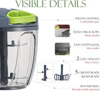 Hoge Kwaliteit Multi-Functionele Mini Food Chopper Blender Huishoudelijke Keuken Tool Voor Veilige Werking Vleesmolen Hakken