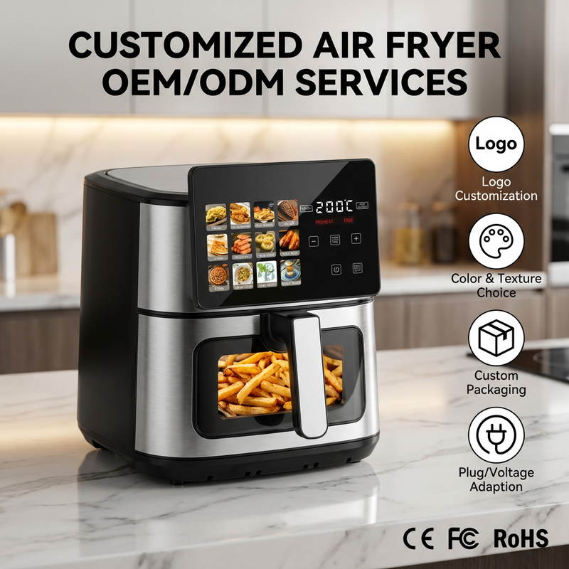 8L Large Air Fryer with Dual