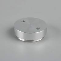 Pièces de lampe en alliage d'aluminium usinées avec précision sur tour CNC 5 axes, finition plaquée cuivre