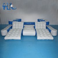 Hamac flottant gonflable en PVC robuste pour lacs et piscines, fauteuil gonflable relaxant pour 5 à 10 personnes